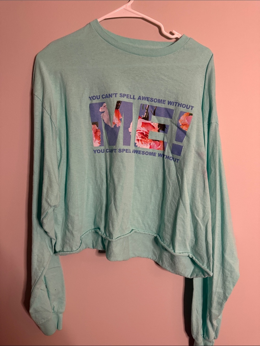 Taylor Swift Lover ME! Cropped Long-Sleeve Shirt
